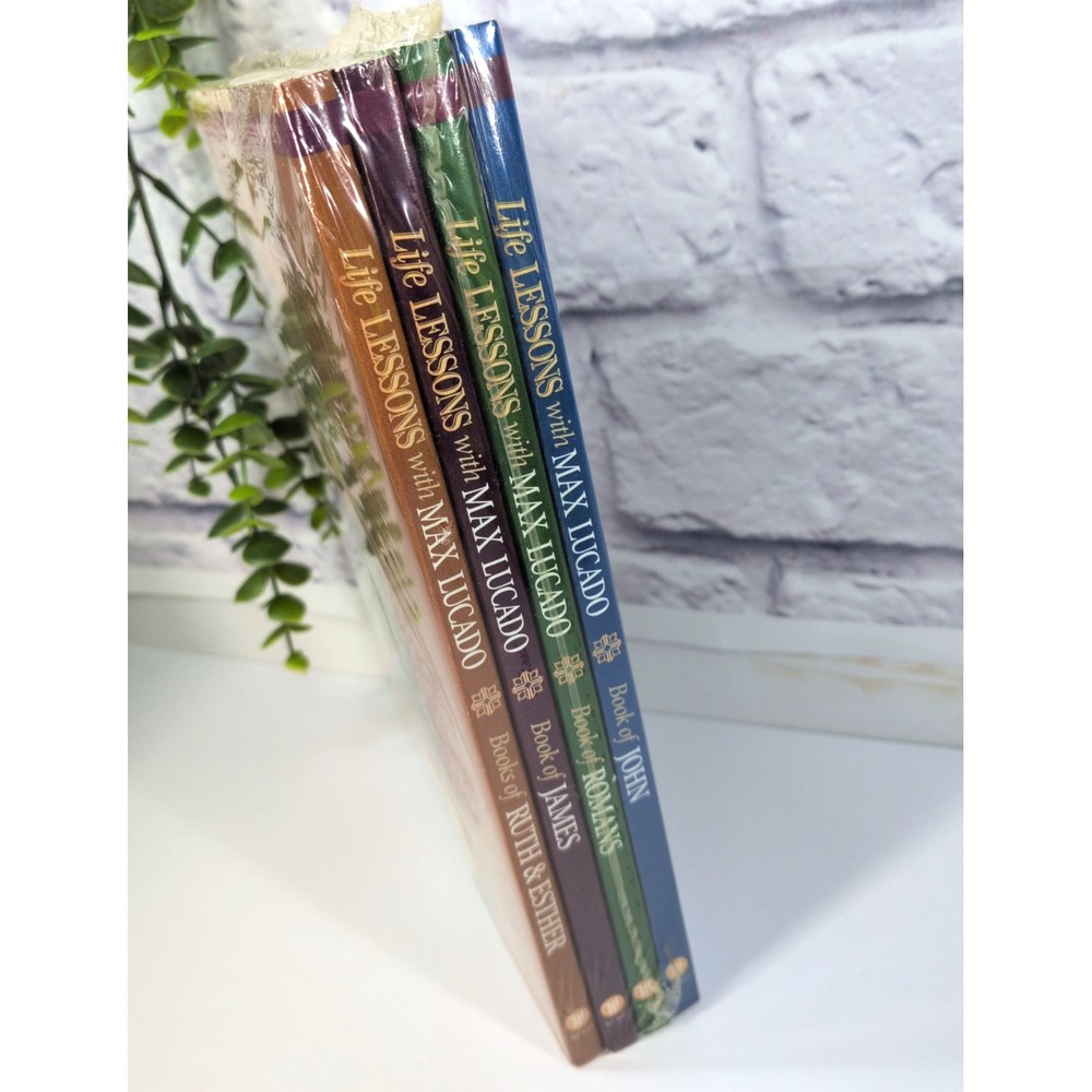 SEALED LOT 4🚨LIFE LESSONS Max Lucado Bible Study Series John Romans James Ruth+